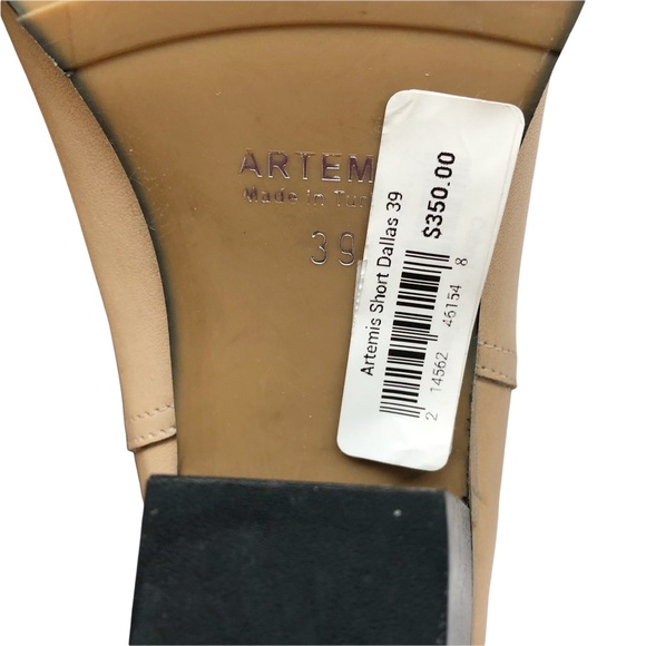 New Artemis Handmade Light Tan Leather Coastal Cowgirl Ankle Boot 39 - Picture 12 of 12